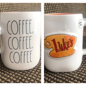 NWT Rae Dunn Gilmore Girls Luke's Diner Logo "Coffee Coffee Coffee" Mug